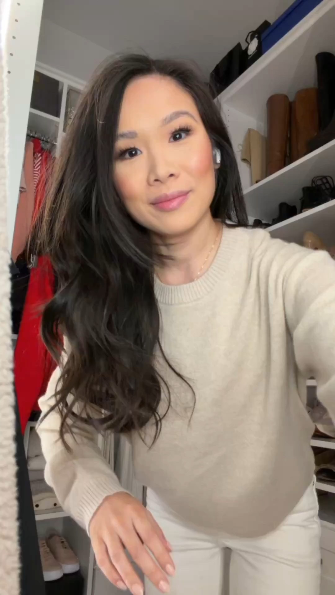 100% cashmere classic fit sweater that comes in so many colors and I love! Able to layer or wear on its own. Keeps you warm and insulated 

#LTKSeasonal #LTKootd