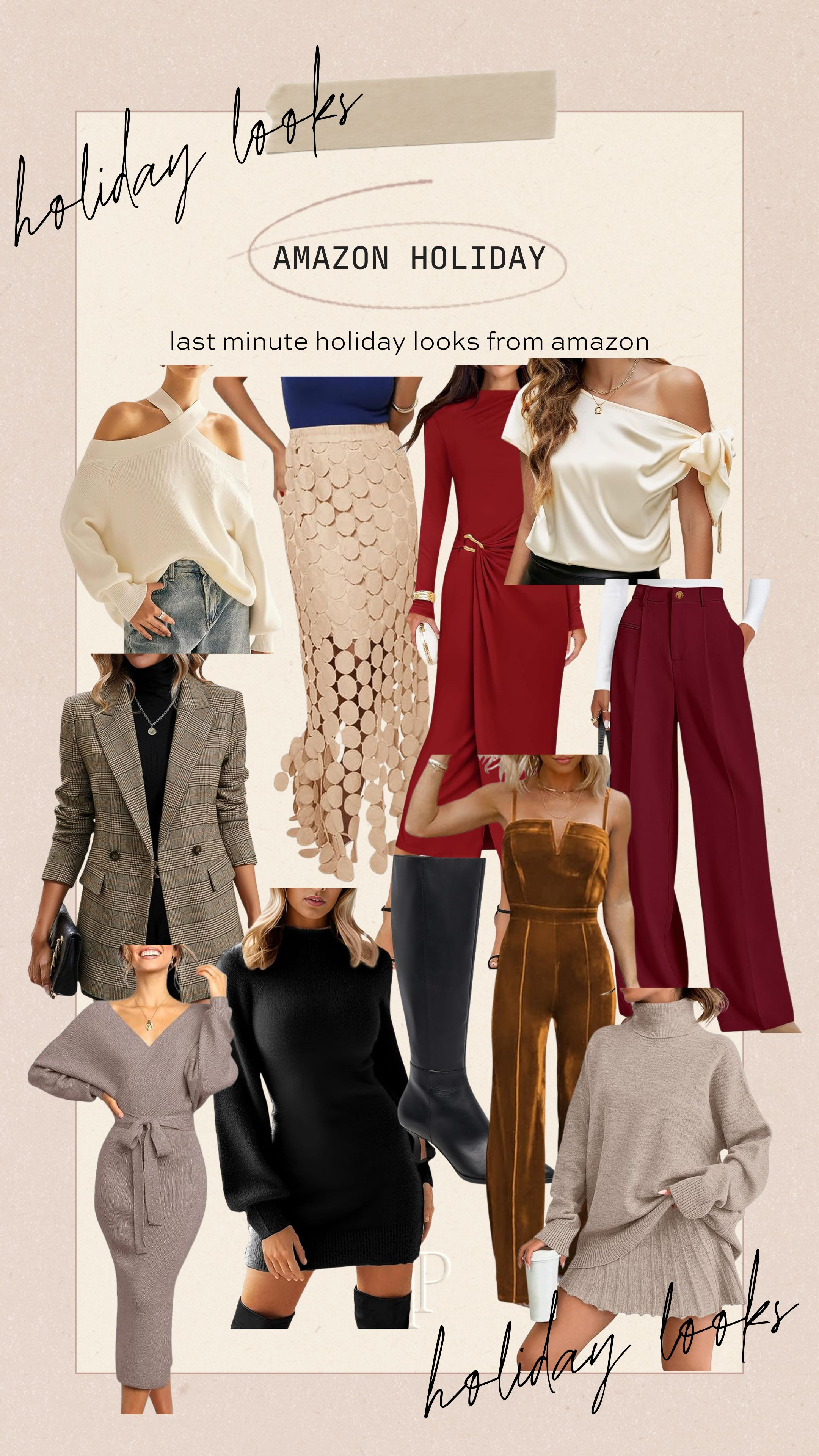 Amazon holiday looks that you can get in time!  

 #LTKFindsUnder50 #LTKFindsUnder100