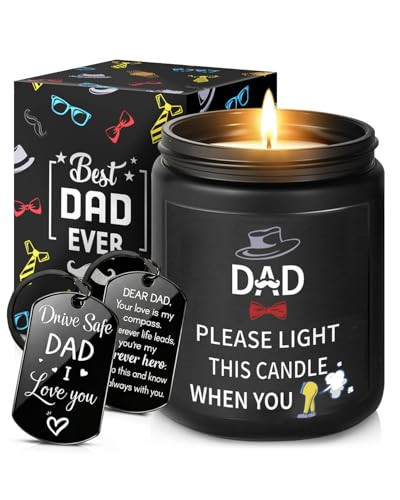 Gift Ideas for Dad - Fathers Day Christmas Birthday Gifts from Daughter Son, Funny Fart Candle Keychain for Dad | Amazon (US)
