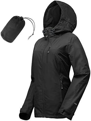 33,000ft Packable Rain Jacket Women Lightweight Waterproof Raincoat with Hood Cycling Bike Jacket... | Amazon (US)