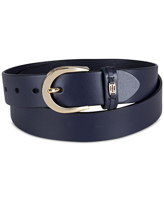 Women's Signature Leather Jean Belt | Macy's
