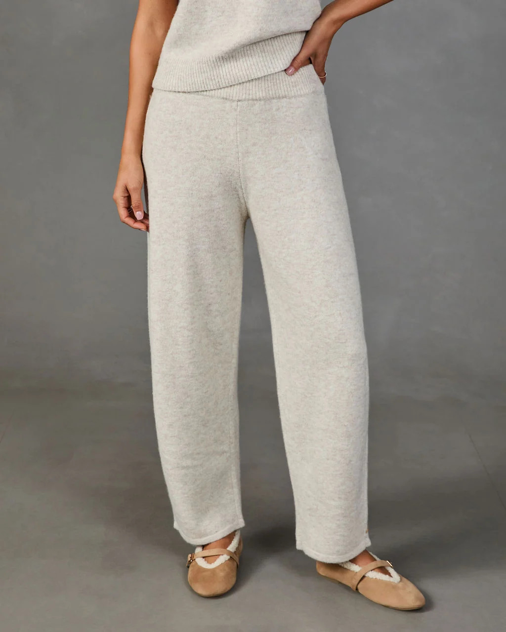 Plush Reverie Knit Barrel Pants | VICI