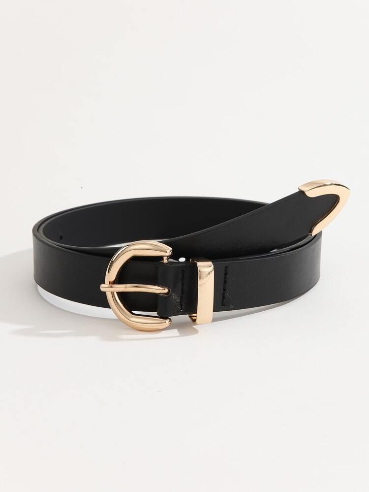 Minimalist PU Buckle Belt | SHEIN