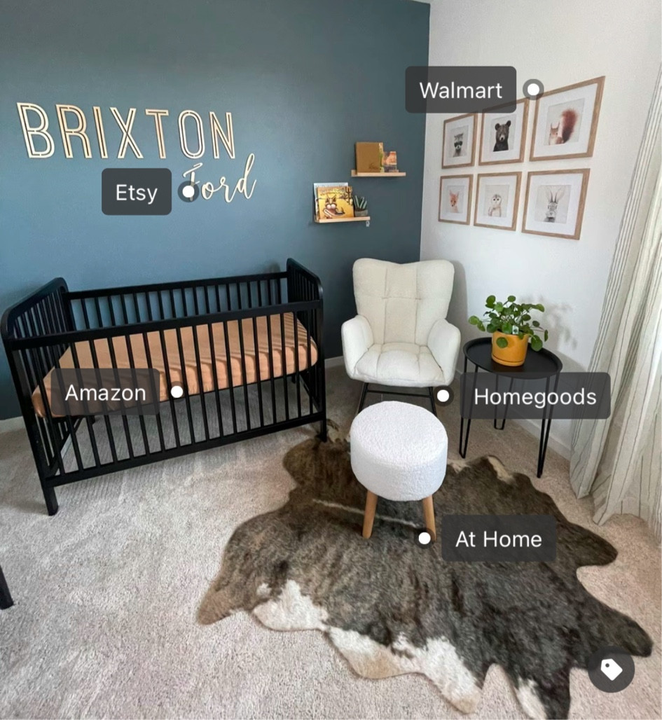 Baby boy nursery🖤🌵