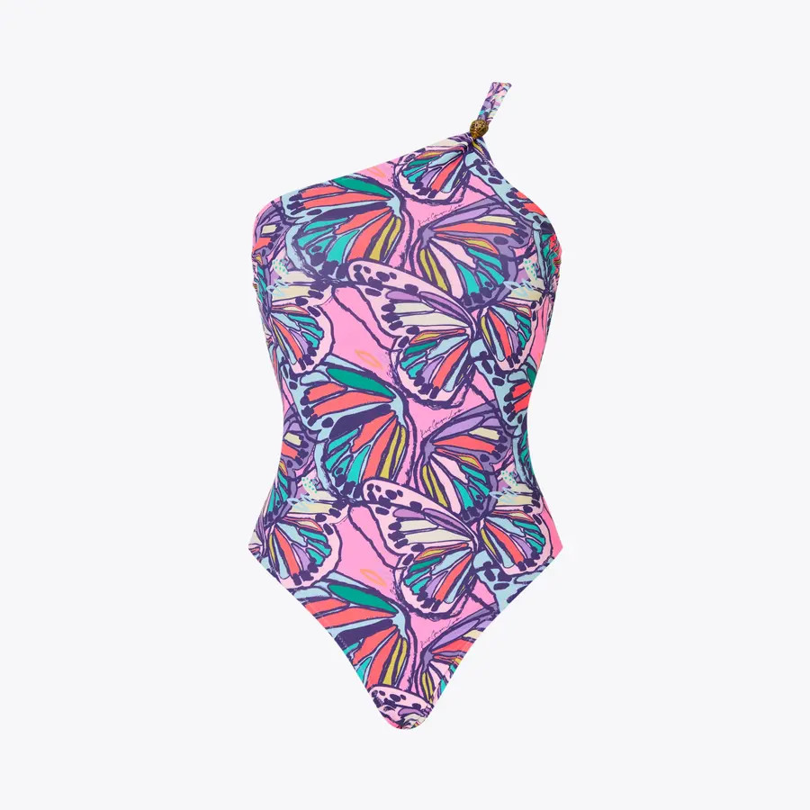 KENSINGTON SWIMSUIT Butterfly One Shoulder Swimsuit by Kurt Geiger London | Kurt Geiger US