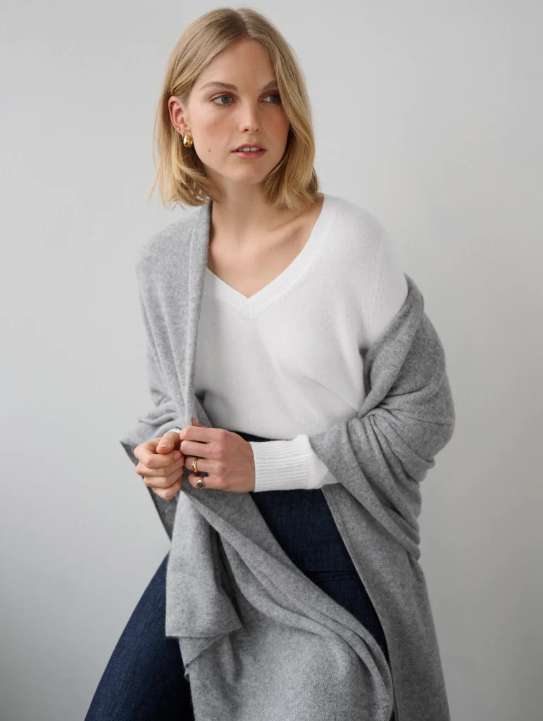 cashmere travel wrap | White and Warren