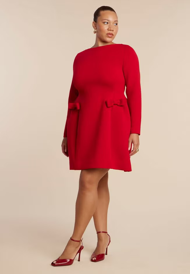 Long Sleeve Pocket Mini Dress | Eloquii