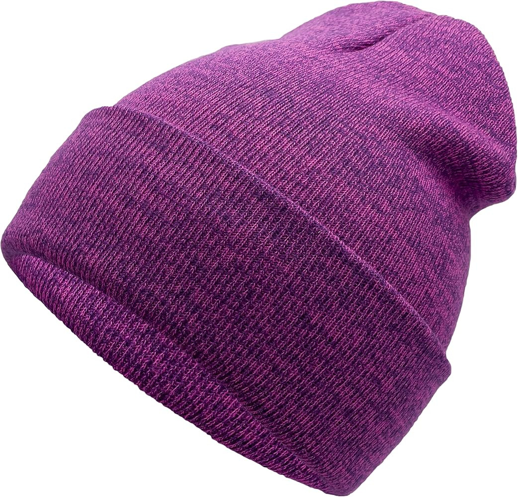 Unisex Knit Soft Warm Cuffed Beanie Hat Winter Camo Hats for Men Women | Amazon (US)