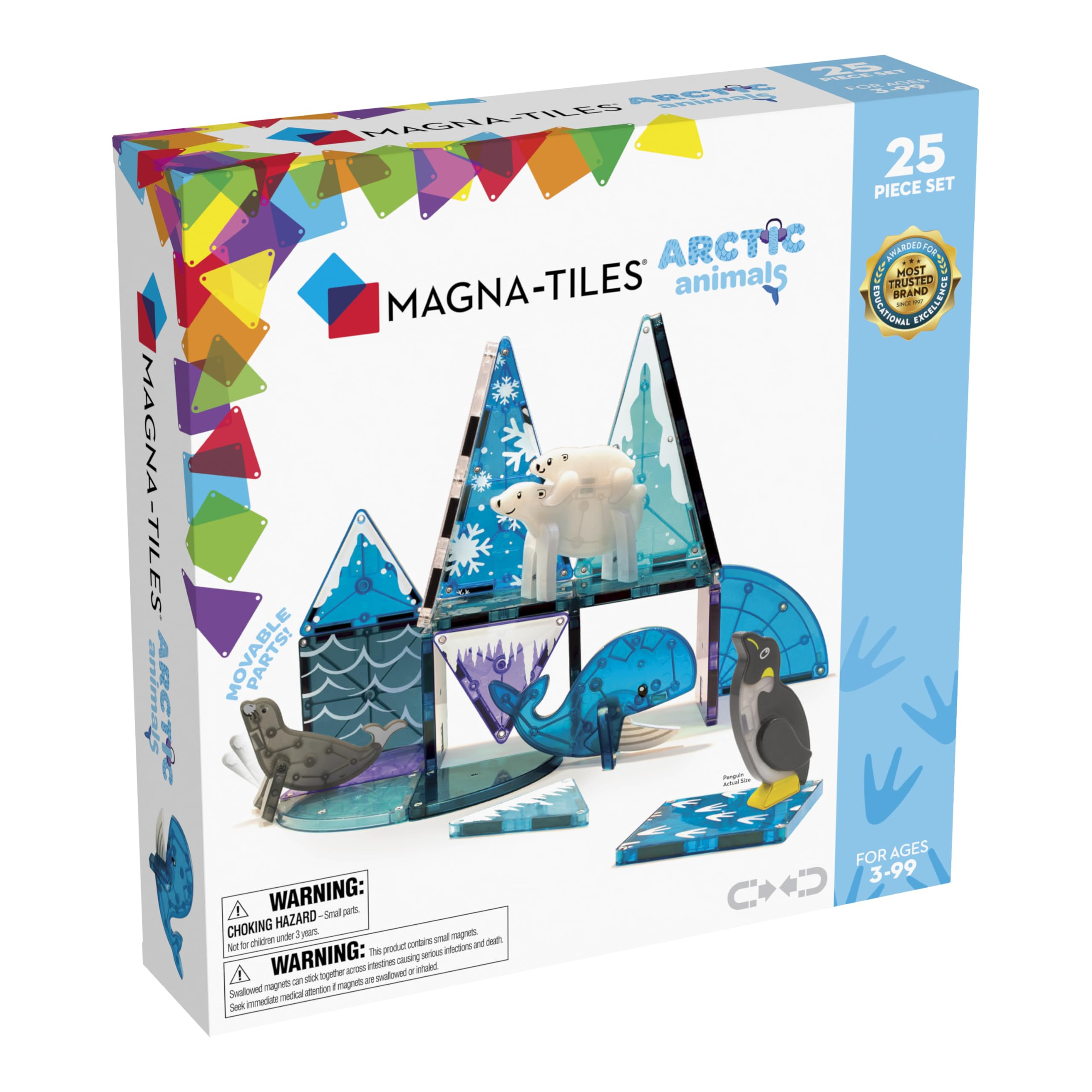 MAGNA-TILES Arctic Animals 25-Piece Magnetic Construction Set, The ORIGINAL Magnetic Building Bra... | Amazon (US)