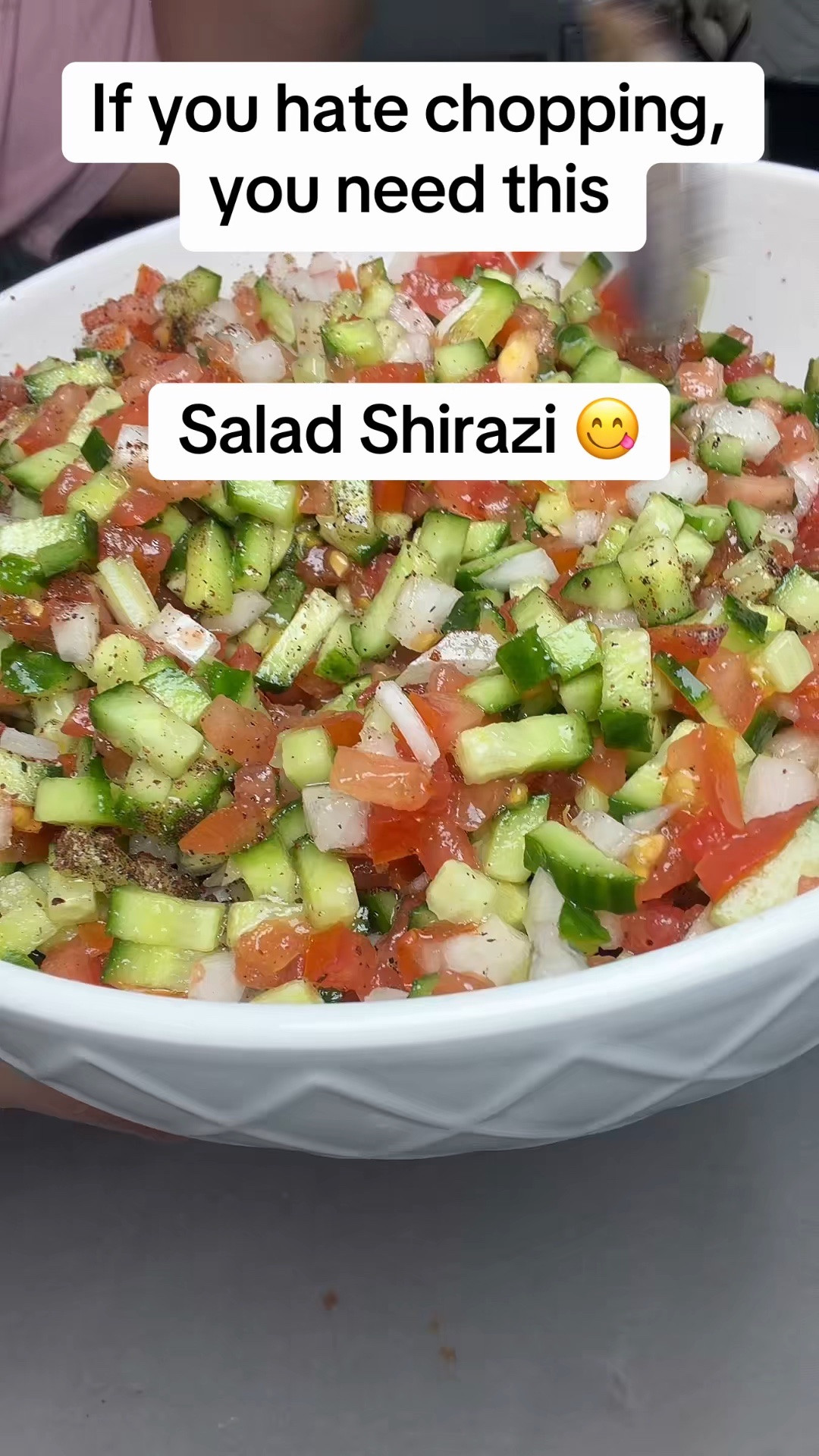 There’s something about a salad where every bite is identical 🤌