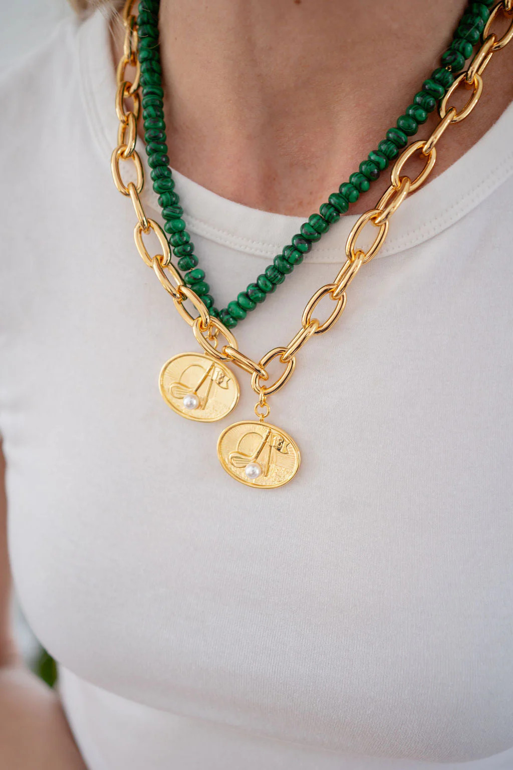 Augusta Golf Pendant Necklace - 18k Gold Plated | Lisi Lerch Inc