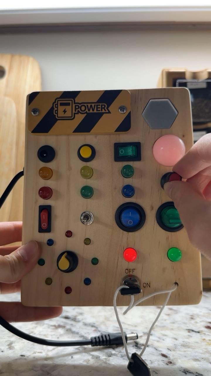 Busy board for toddlers makes things like traveling, restaurants, church, & quiet events MUCH easier!! 

#LTKGiftGuide #LTKKids #LTKTravel