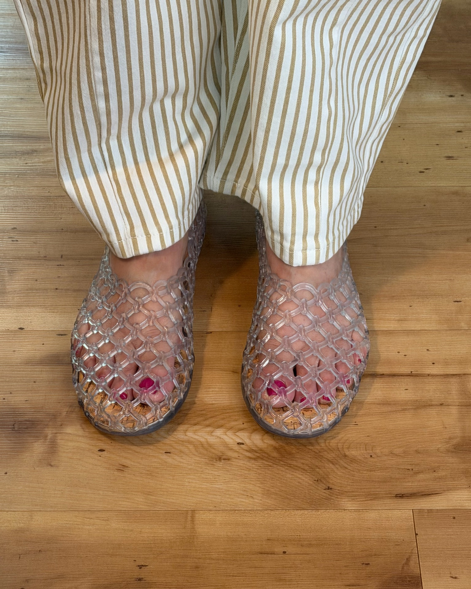 Cutest pair of jelly sandals under $30. Wearing size 9. So comfortable and go with everything.

#LTKOver40 #LTKgrwm