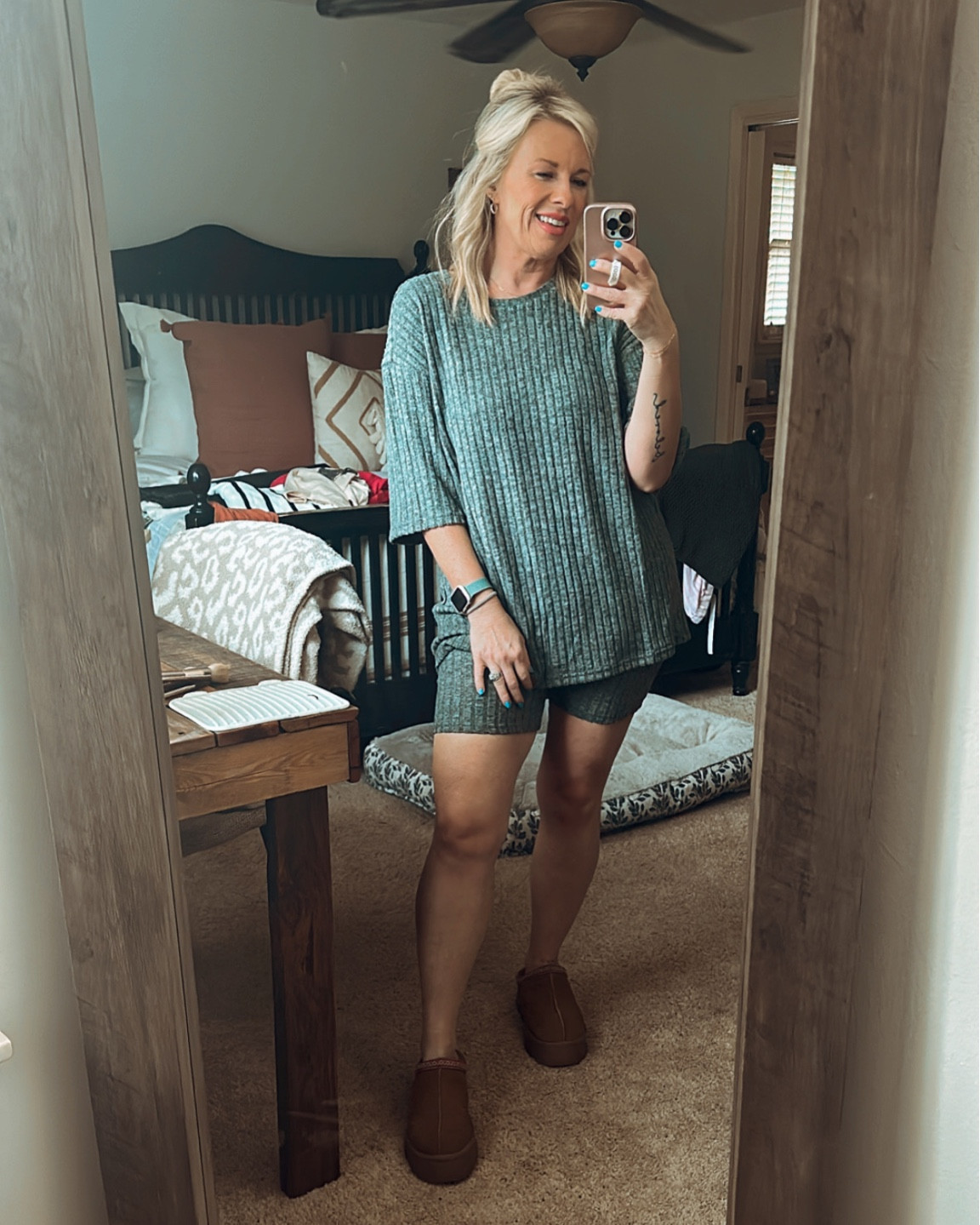 This lounge set feels amazing and is so cute! It comes in so many colors, I have 3 🤣 grab it! 

#LTKover40 #LTKsalealert #LTKstyletip