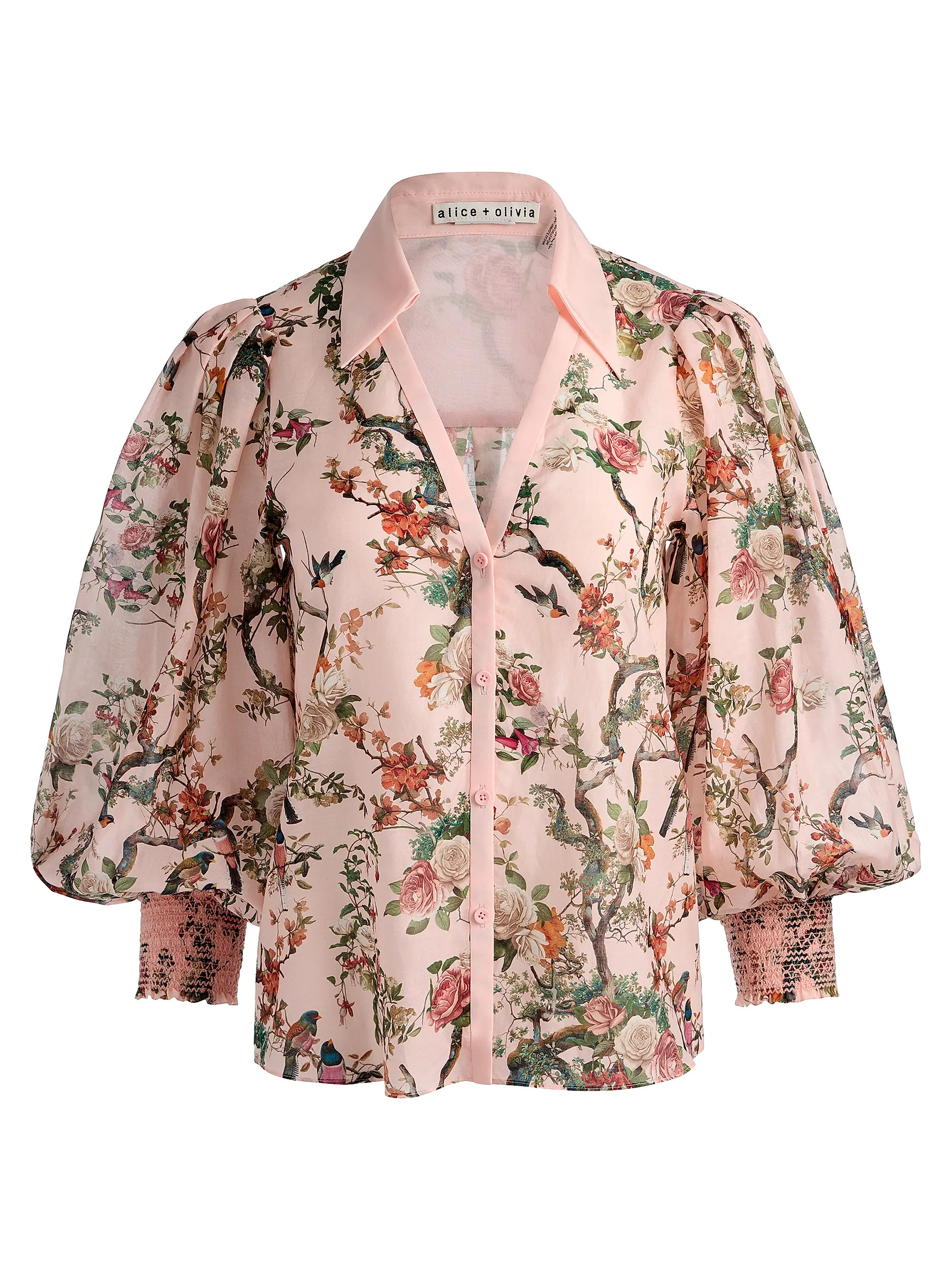 Charis Cotton-Silk Button-Front Blouse | Saks Fifth Avenue