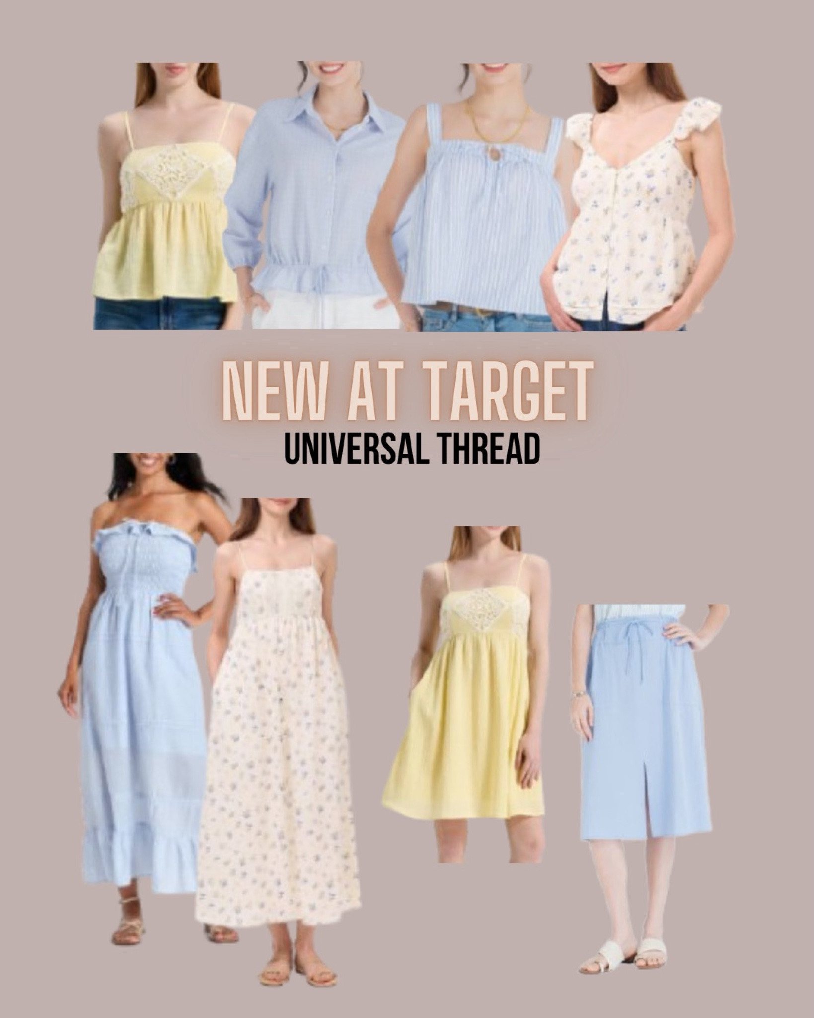 Target style
Summer tops
Dress
