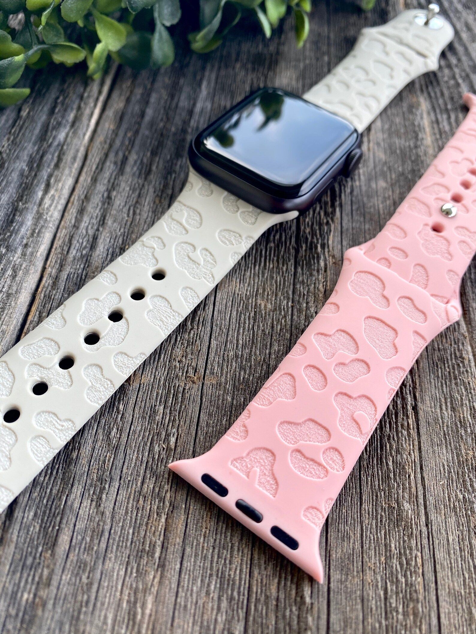 Animal Print Engraved Apple Watch Band  Silicone Apple Bands | Etsy | Etsy (US)