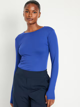 UltraLite Fitted Rib-Knit Top for Women | Old Navy (US)