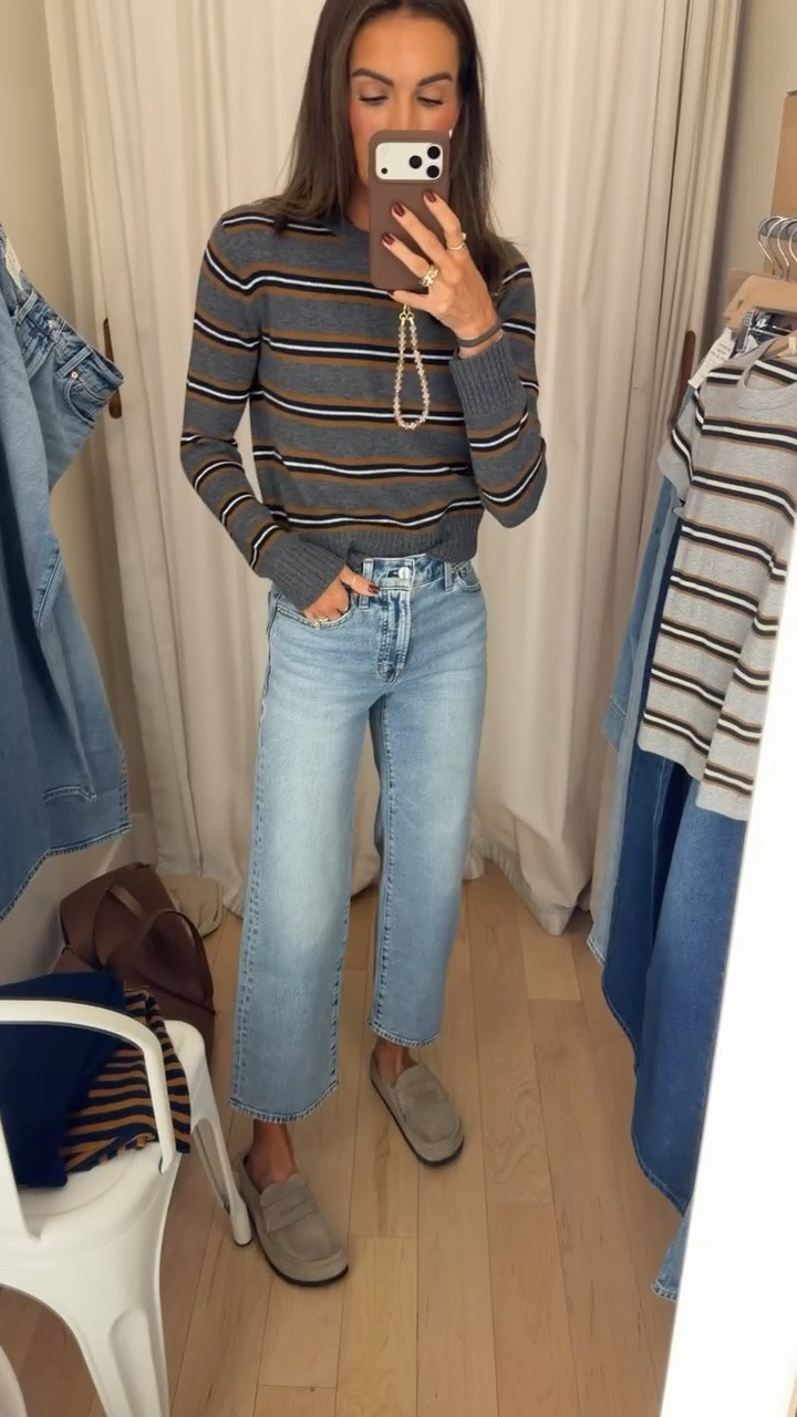 Last chance to shop the madewell sale!! 🤎 jeans + sweater run tts
