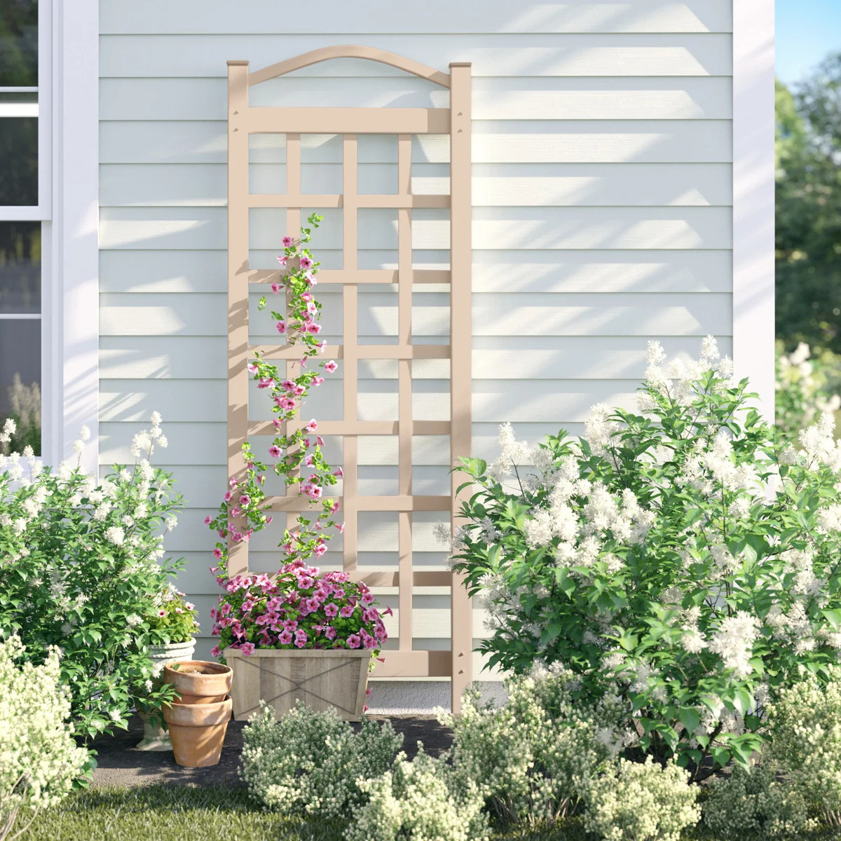 Arrya 76'' H x 28'' W Vinyl Trellis | Wayfair North America