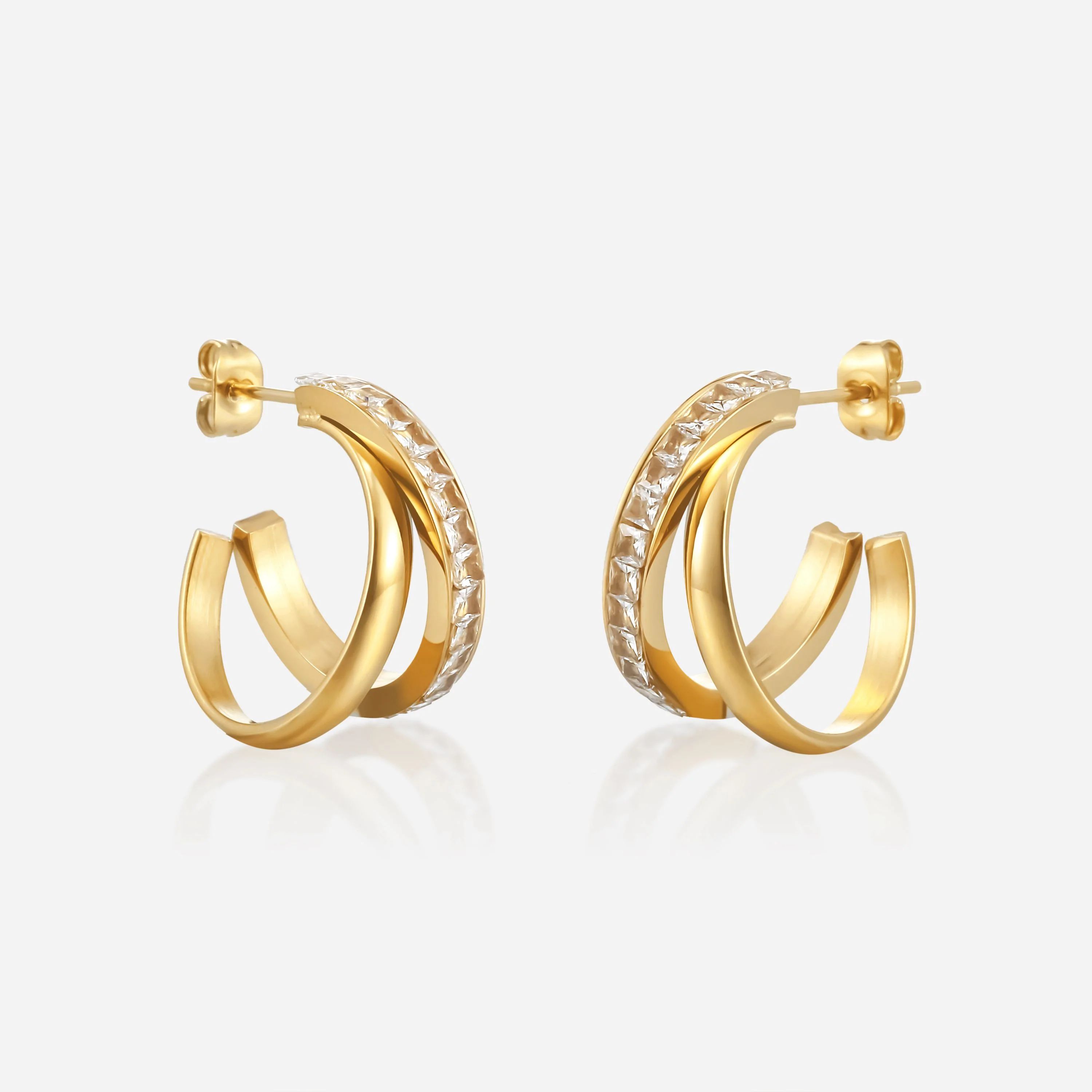 Milly Layered Hoop Earrings | Victoria Emerson