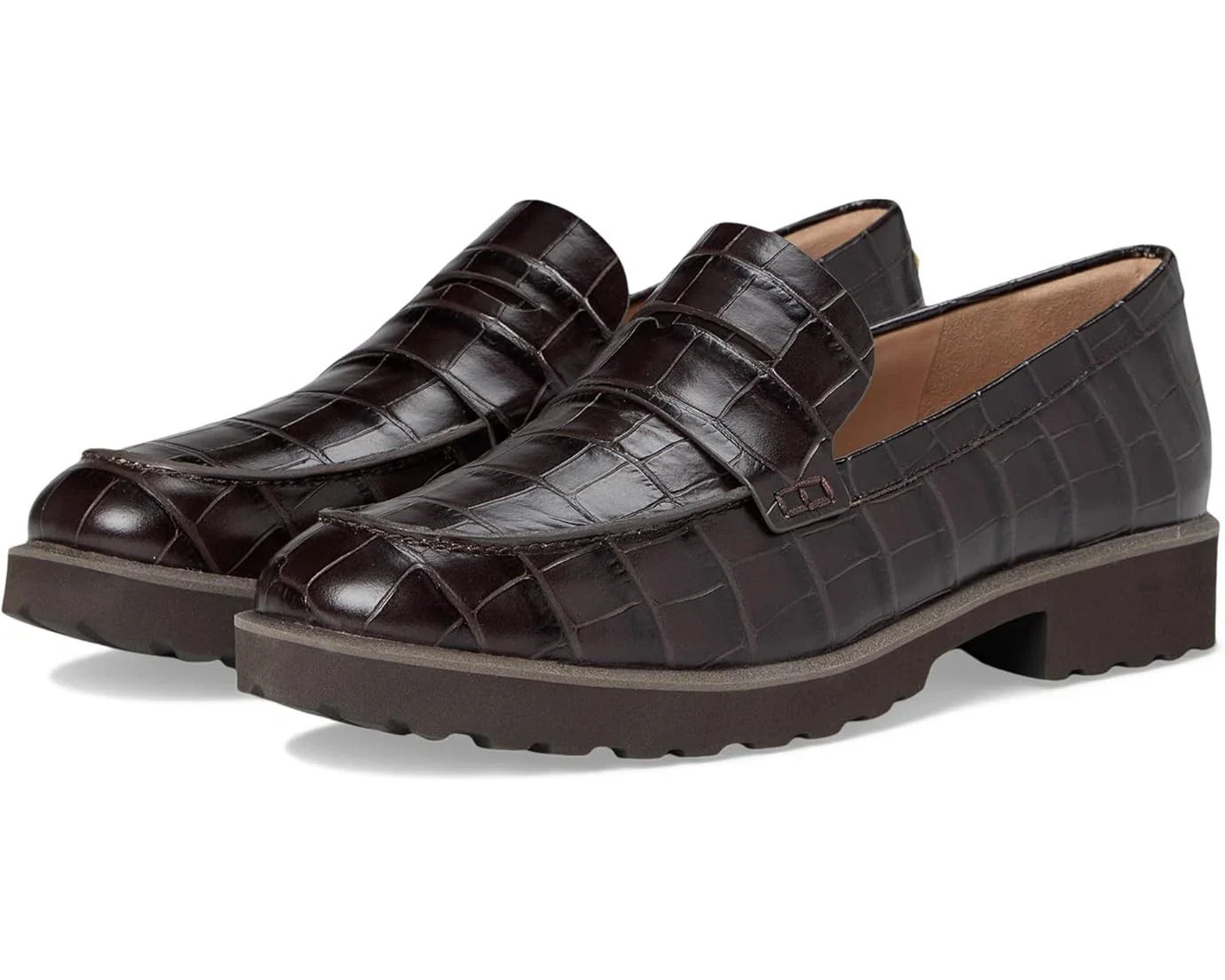 Women's Cole Haan Geneva Loafer Dark Chocolate Leather Slip On Shoes RHS6705 | Shop Simon