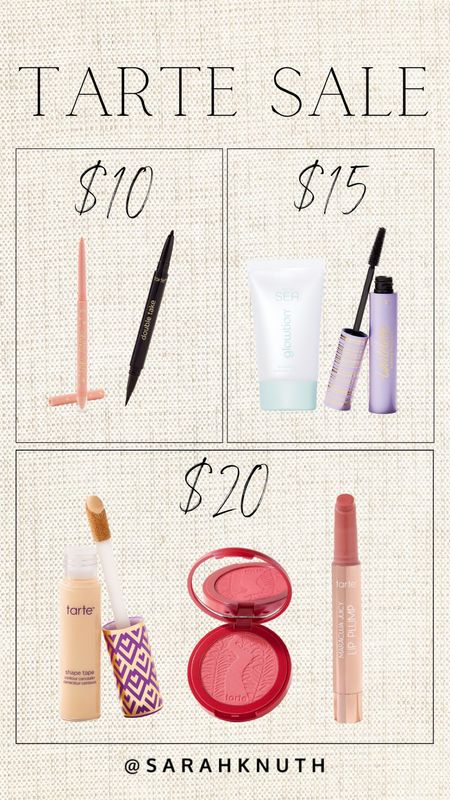@tartecosmetics sale starting at $10! My favorites linked here!

#LTKbeauty #LTKsalealert #LTKunder50
