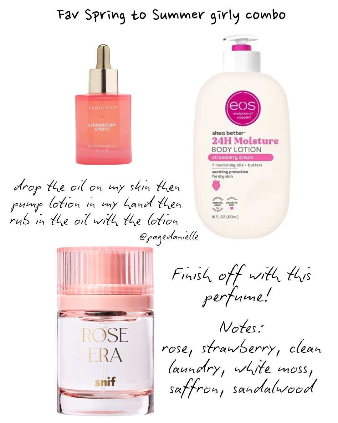 Spring to Summer girly scent combo #smellgoods 