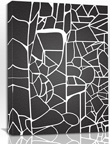 Black and White Wall Art for Bathroom Bedroom Black and White Line Theme Canvas Wall Art Ready to Ha | Amazon (US)