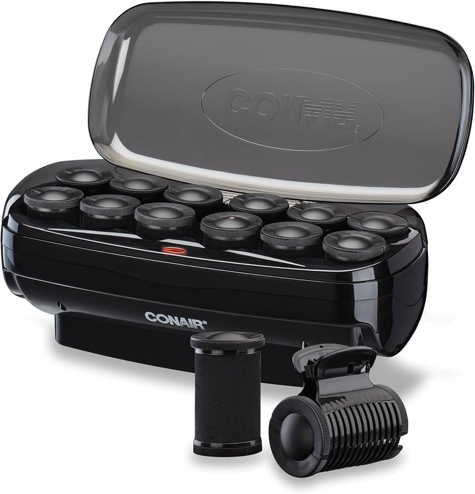 Conair Ceramic Hot Rollers for Long, Medium, and All Hair - Hair Curler - Hair Roller Clips Inclu... | Amazon (US)