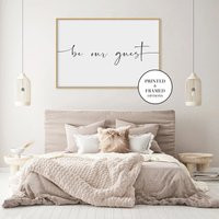 Be Our Guest Sign, Sign For Bedroom, Room Wall Decor, Wood Sign, Farmhouse Home | Etsy (US)