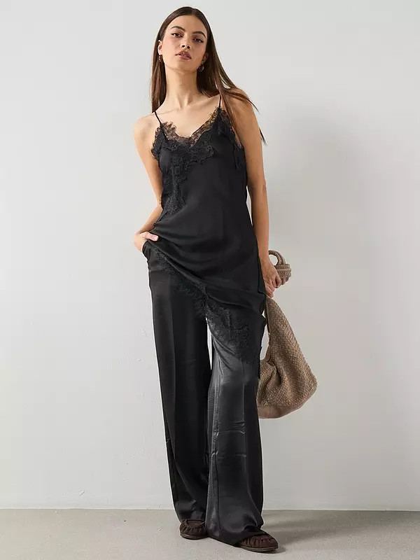 Mango Lace Top - Black | Very (UK)