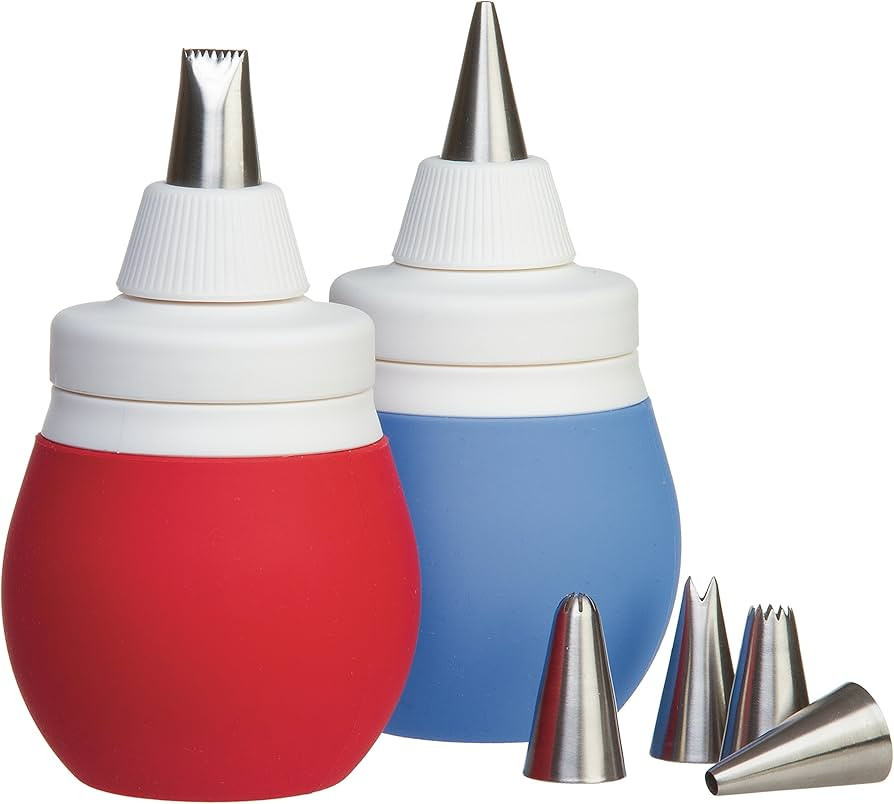 Prepworks by Progressive 8-Piece Frosting Bulb Decorating Kit (Red) | Amazon (US)