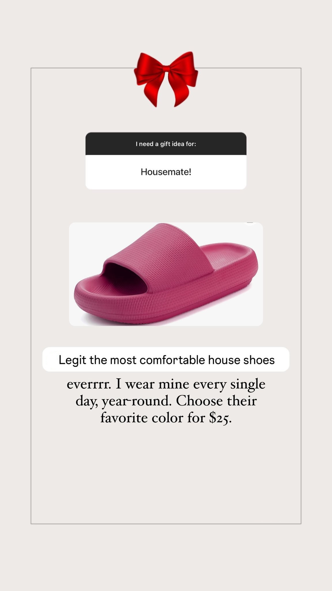 Gift idea for a housemate 

#LTKGiftGuide #LTKshoecrush #LTKHoliday