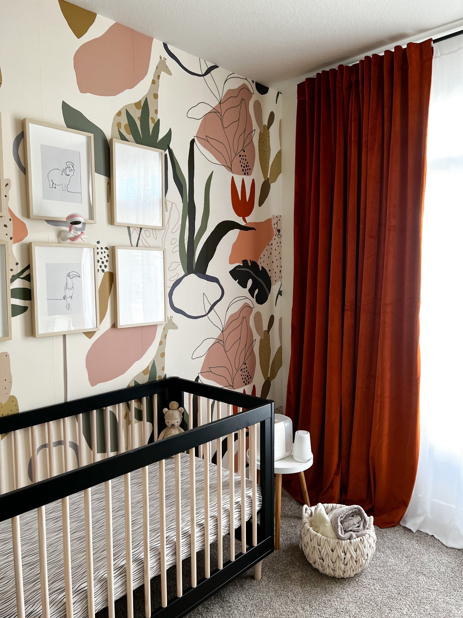 Bold nursery design




#girlnursery #crib #wallpaper #curtains #blackoutcurtains #abstractwallpaper #velvetcurtaons #homedecor #nurserydesign #babyletto
#design #homeinspo #kidsroom 



#LTKHome #LTKBaby