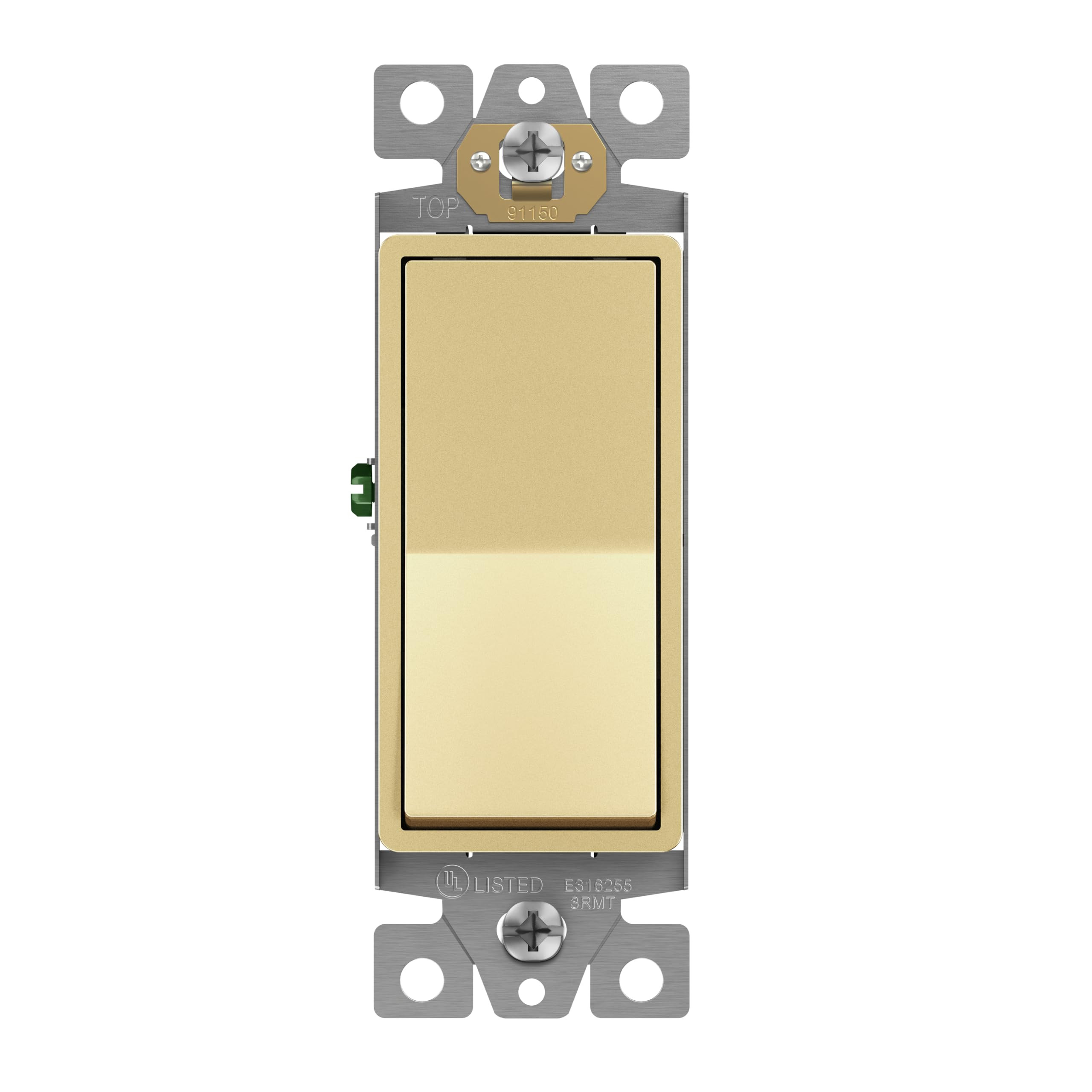 ENERLITES Elite Series Decorator Rocker Light Switch, 15A 120V/277V, Gloss Finish, Single Pole, 3... | Amazon (US)