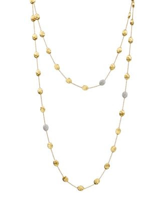 Siviglia 18K Yellow Gold Necklace with Diamond Stations, 49.5" | Bloomingdale's (US)