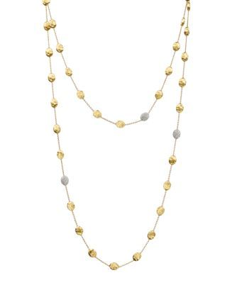 Siviglia 18K Yellow Gold Necklace with Diamond Stations, 49.5" | Bloomingdale's (US)
