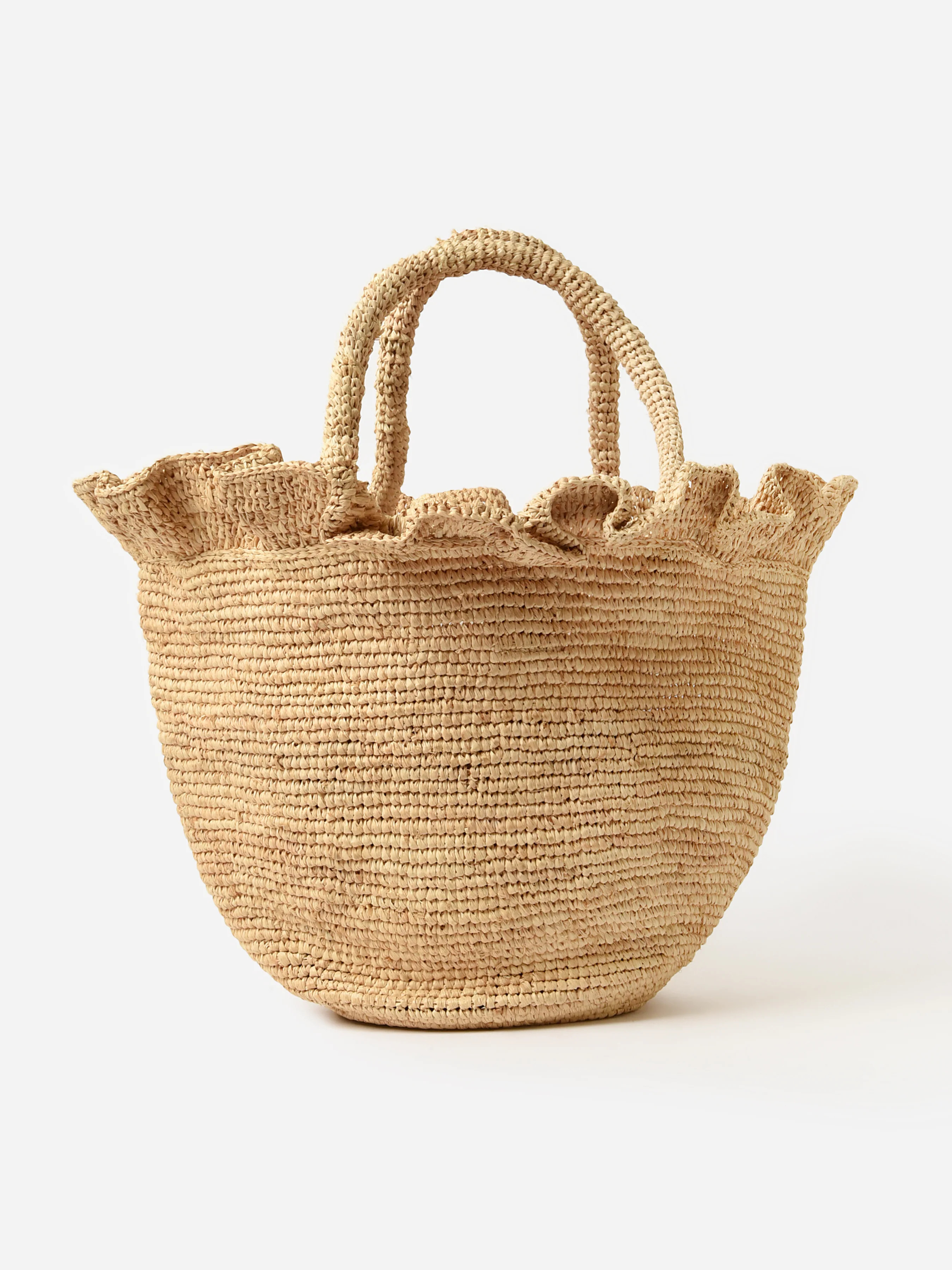 LOEFFLER RANDALL
                      
                     Cyrus Ruffled Woven Tote | Saint Bernard