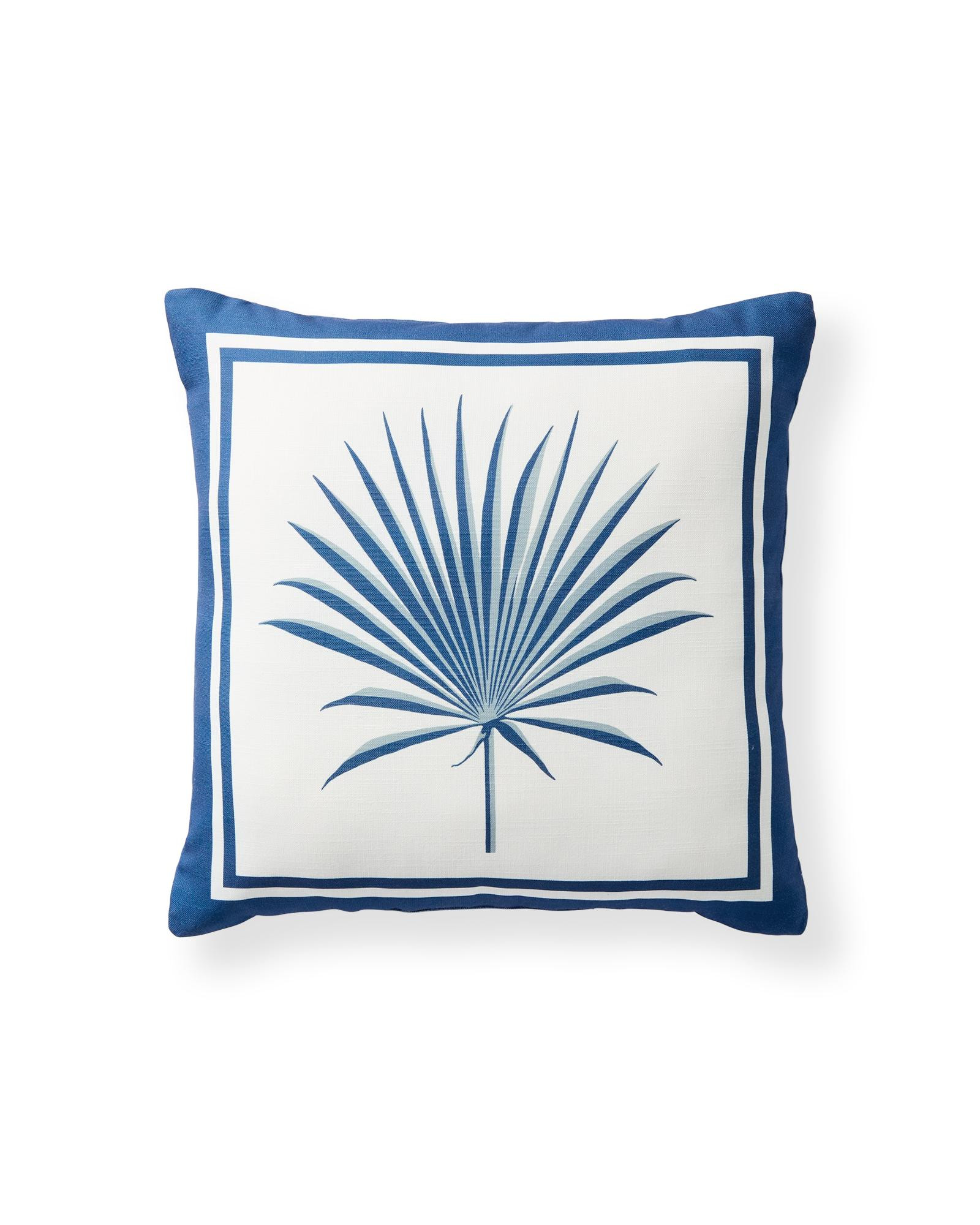 Island Palm Outdoor Pillow | Serena and Lily