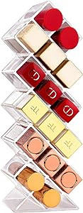 JessLab Lipstick Organizers and Storage, Acrylic Lipstick Holder Lip Gloss Tower Clear... | Amazon (US)
