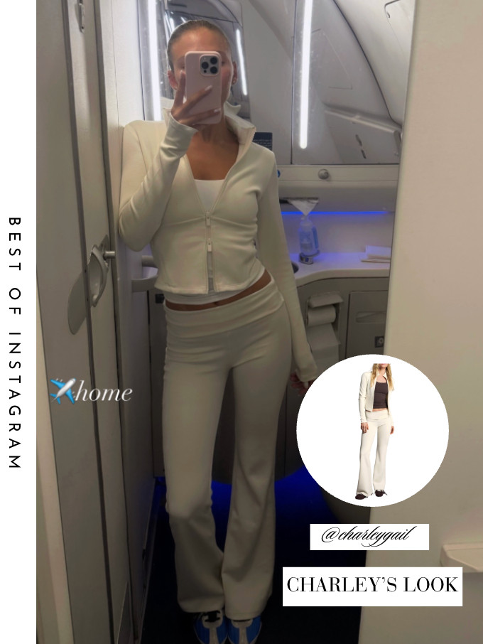 Charley Manley's Ivory Zip Up Jacket and Pants Set 📸 @charleygail 

 