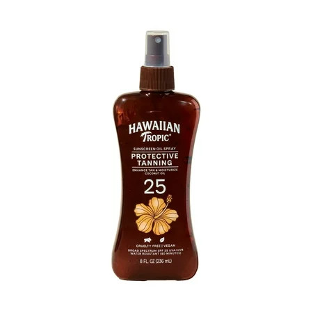 Hawaiian Tropic Protective Tanning Oil Spray Sunscreen SPF 25 8oz | Walmart (US)