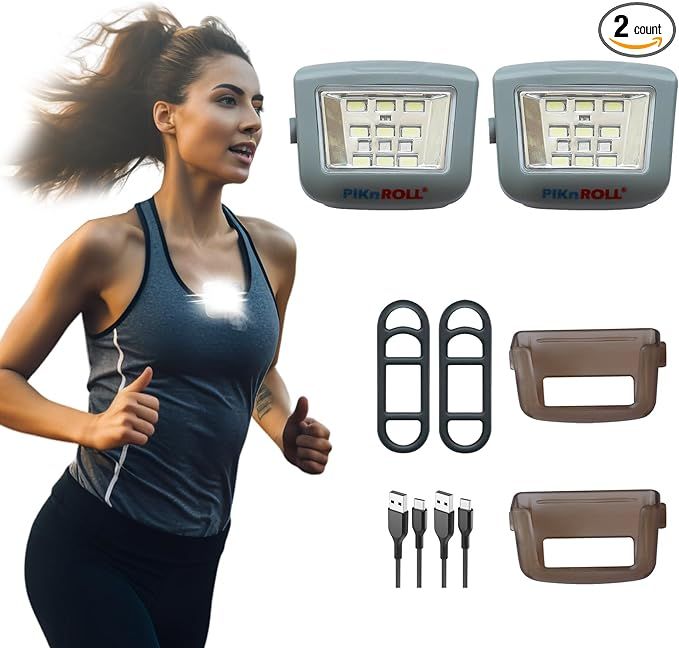 Running Lights, Waterproof LED Clip-On Light, 300 Lumens, USB Rechargeable, Suitable for Hiking, ... | Amazon (US)