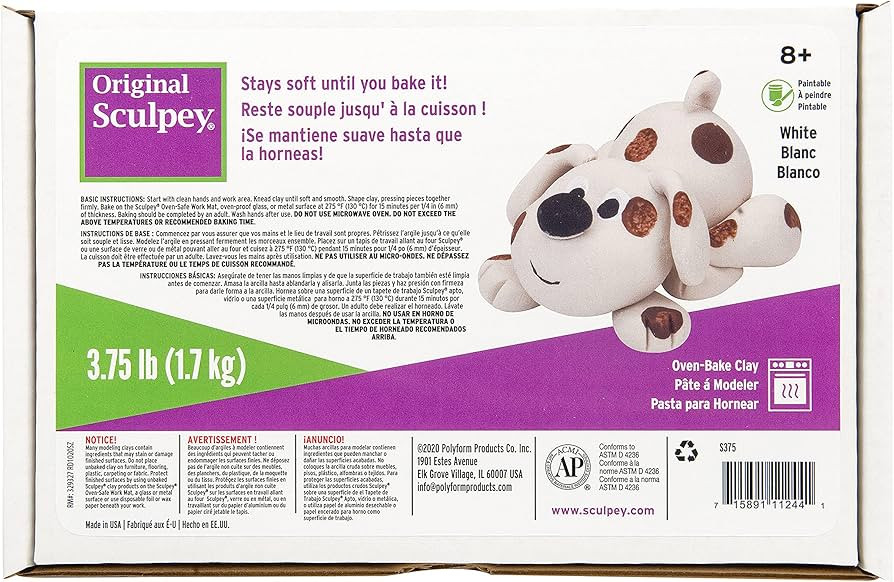Sculpey Original Clay, 3.75-Pound, White | Amazon (US)