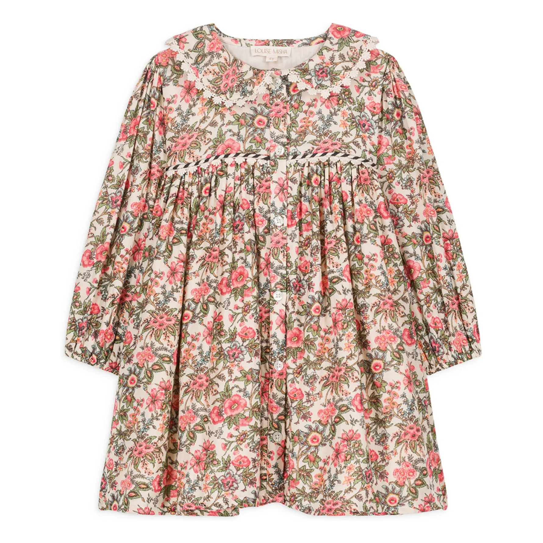 Marlotta Cotton gauze dress | Pink | Smallable