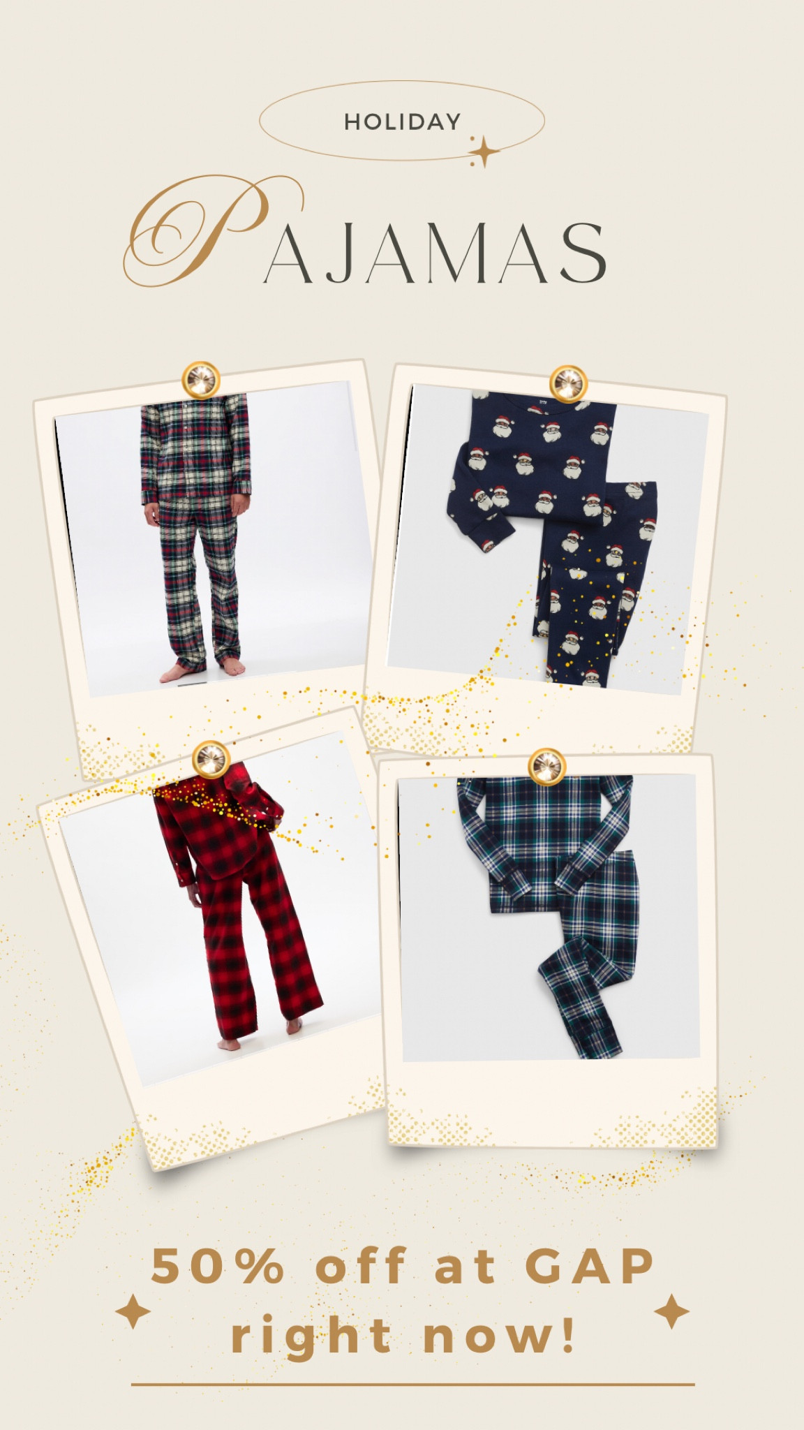 I know it’s early, but hear me out. Every year Christmas pajamas sell out and can be so hard to find in the right sizes. These are 50% off at GAP right now & 30% off at Old Navy. Don’t wait, it’s the perfect time to grab them for the entire family! 

#LTKHoliday #LTKfamily #LTKHolidaySale