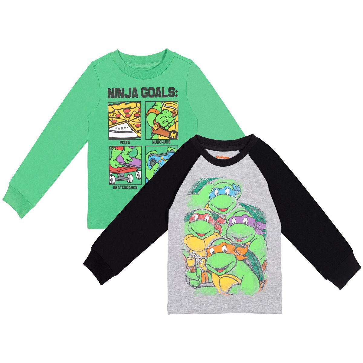 Teenage Mutant Ninja Turtles Leonardo Michelangelo Raphael Donatello 2 Pack T-Shirts Toddler | Target