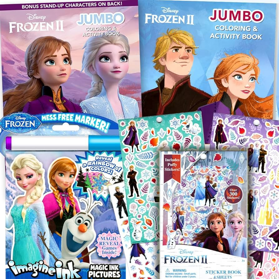 Disney Frozen 2 Coloring Book & Stickers Activity Deluxe Set | Amazon (US)