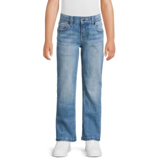 Wonder Nation Boys Straight Fit Denim Jeans, Sizes 4-18 & Husky | Walmart (US)